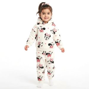 Minnie Dots Girls Winter Training Suit - White