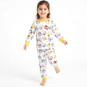 Snoopy Love Girls Full Sleeves Pajama Set MCHAKKY - White