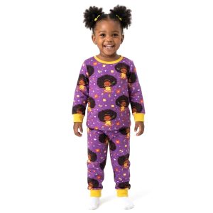 Dream Queen Girls Full Sleeves Pajama Set MCHAKKY - Purple