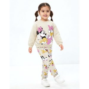 Minnie Daisy Girls Winter Training Suit - Cream