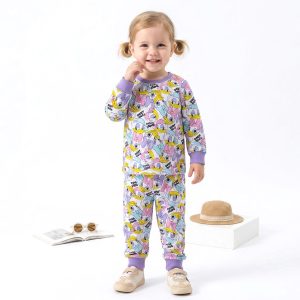 Daisy Duck Girls Full Sleeves Pajama Set MCHAKKY - Purple