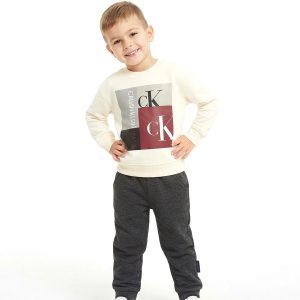 CK Boys Winter Training Suit - Cream Black