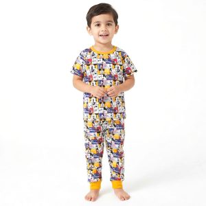Aw Mickey Boys Half Sleeves Pajama Set MCHAKKY - Multicolor
