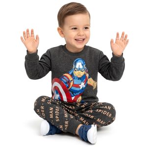 Capt. America Boys Winter Training Suit - Black