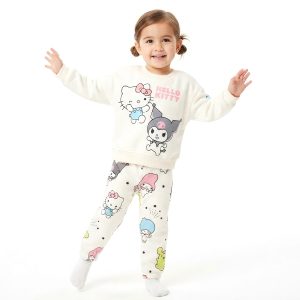 Kitty Kuromi Girls Winter Training Suit - White