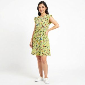 Mickey Ladies Dress - Green