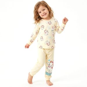 Marie Love Girls Full Sleeves Pajama Set KHAFIF - Yellow