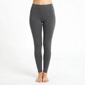 Plain Ladies Leggings -155B- Dark Grey