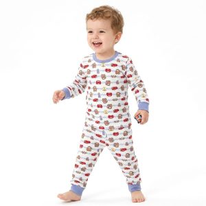 Cars Boys Full Sleeves Pajama Set MCHAKKY - White
