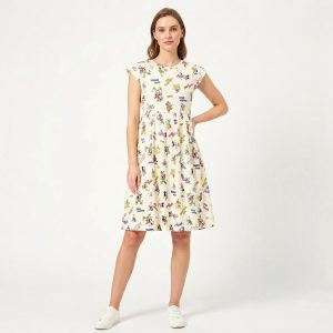 All Mickey Ladies Dress - Cream