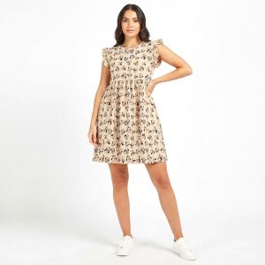Minnie Ladies Dress - Brown