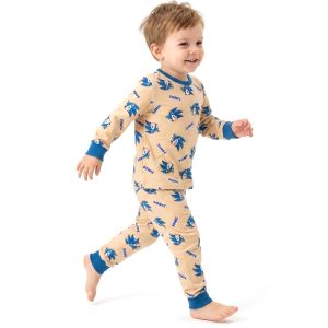 Sonic Boys Full Sleeves Pajama Set MCHAKKY - Brown