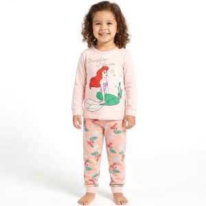 Mermaid Girls Full Sleeves Pajama Set KHAFIF - Pink