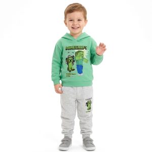 Minecraft Boys Winter Training Suit - Green Grey