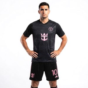 Inter Miami CF Men’s Football Shorts Set - Black