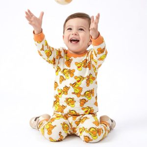 Giraffe Boys Full Sleeves Pajama Set MCHAKKY - White