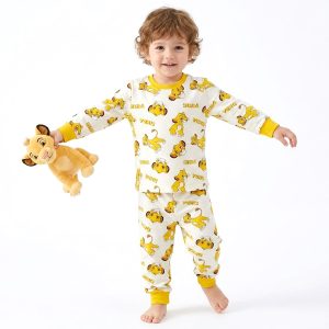 Simba Boys Full Sleeves Pajama Set MCHAKKY - White