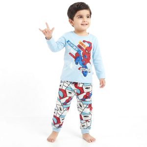 Spiderman Power Boys Full Sleeves Pajama Set KHAFIF - Blue