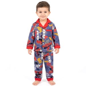 Thump Boys Front Open Pajama Set - Blue