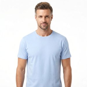 Solid Men's T-Shirt - Water Blue