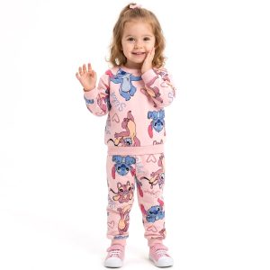 Stitch Angel Girls Winter Training Suit - Pink