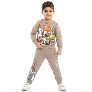 Looney Tunes Boys Winter Training Suit - Brown