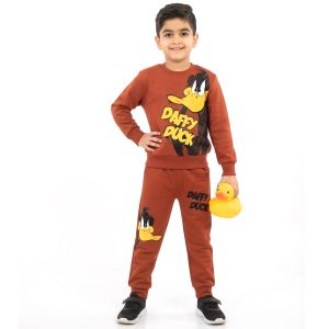 Daffy Duck Boys Winter Training Suit - Brown