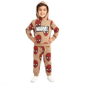 Marvel Spiderman Boys Winter Training Suit - Brown