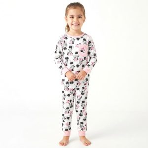 All Minnie Girls Full Sleeves Pajama Set KHAFIF - White