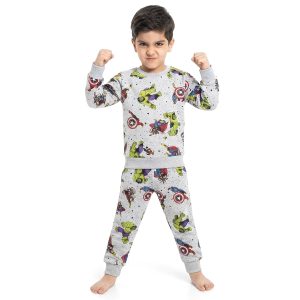 Hulk Avengers Boys Winter Training Suit - Grey