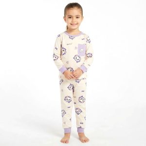 Marie Love Girls Full Sleeves Pajama Set KHAFIF - Yellow