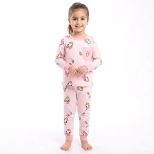 Daisy Love Girls Full Sleeves Pajama Set KHAFIF - Pink