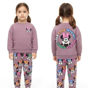 Minnie Love Girls Winter Training Suit - Mauve