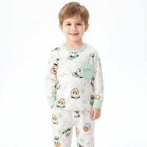 Yankees Boys Full Sleeves Pajama Set KHAFIF - Grey