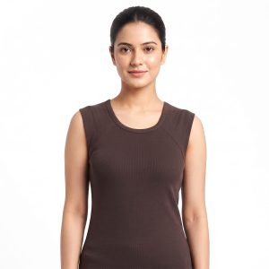 Plain Ladies Body T-Shirt Hafer- Brown