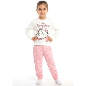 I'm Purrfect Girls Winter Training Suit - White Pink