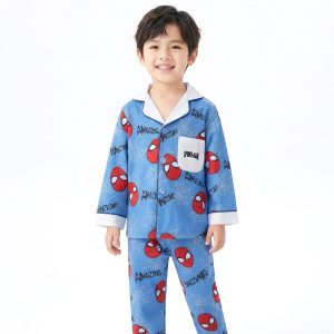 Amazing Boys Front Open Pajama Set - Blue
