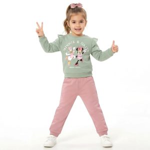 Minnie Daisy Girls Winter Training Suit - Green Pink
